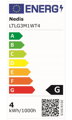 NEDIS LED lampička/ dobíjecí/  5VDC/ dotykové funkce/ přirozená, studená, teplá bílá/ stmívatelná/ 280 lm/ bílá