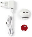 NEDIS IP Kamera/ Wi-Fi/ 1080p/ micro USB/ MicroSD/ Cloud/ nočné videnie/ Android/ iOS/ adaptér/ biela