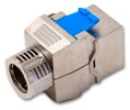 XtendLan Keystone jack RJ45, zaklapávací, CAT8, STP, instalace bez nástrojů