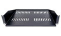 XtendLan Police 400mm, univerzal, 2U, 45kg nosnost, černá, předsunutá