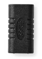 NEDIS USB adaptér/ USB 3.2 Gen 2/ USB-C zásuvka/ USB-C zásuvka/ 10 Gbps/ černý