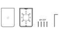 UBNT UniFi 6 In-Wall - Wi-Fi 6 AP, 2.4/5GHz, až 5.3Gbps, OFDMA, 5x Gbit RJ45, PoE 802.3af/at (bez PoE injektoru)