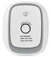 NEDIS chytrý detektor plynu/ Zigbee 3.0/ síťové napájení/ životnost 5 let/ EN 50194-1:2009/ Android & iOS/ 75 dB/ bílý