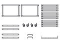 Ubiquiti UniFi Mini rack - rozvaděč, výška 6U, otevřený, 19