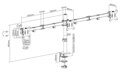 Neomounts  FPMA-D550D3BLACK / Flat Screen Desk Mount (clamp/grommet) / Black