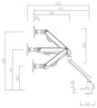 Neomounts  FPMA-D750DWHITE2 / Flat Screen Desk Mount (clamp/grommet)  / White