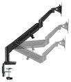 Neomounts  DS70-810BL1 / Desk Mount ultra flat (clamp/grommet)  / Black