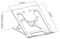 Neomounts  NSLS085BLACK / Notebook Desk Stand (ergonomic) / Black