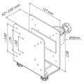 Neomounts  THINCLIENT-10 / Thin Client Holder (for FPMA-D935/D950/D960/D1330-series) / Silver