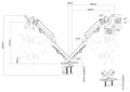 Neomounts  FPMA-D650DBLACK / Flat Screen Desk Mount (stand/grommet) / Black