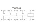 Solarmi VS425-04 inštalačný stýkač 4x 25A 230V AC/DC
