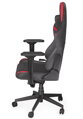 Endorfy herní židle Scrim RD / kombinace textil / kůže / černočervená