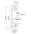 Neomounts  AWL75-450WH / wall adapter for DS70/DS75-450WH1/2 / White