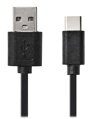 NEDIS kabel USB 2.0/ zástrčka USB-C - zástrčka USB-A/ černý/ 2m