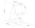 Neomounts  DS10-160SL1 / Phone Desk Stand (suited for phones up to 7