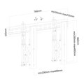 Neomounts  LED-VW1000BLACK / Flat Screen Wall Mount for video walls (pop-out/stretchable) / Black