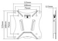 Neomounts Select  NM-W25BLACK / Flat Screen Wall Mount (fixed) / Black