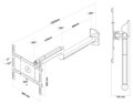 Neomounts  FPMA-HAW050 / Flat Screen Wall Mount (102 cm long) / White