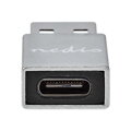NEDIS PROFIGOLD USB-A/USB 3.2 Gen 1 adaptér/ USB-A zástrčka - USB-C zásuvka/ hliník/ stříbrný/ BOX