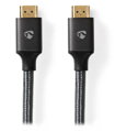 NEDIS PROFIGOLD High Speed HDMI kabel s Ethernetem/ konektor HDMI - konektor HDMI/ 4K/ bavlna/ šedý/ BOX/ 3m