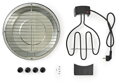 NEDIS elektrický gril/ oválný/ grilovací plocha 30 cm/ výkon 1250 W/ kov/ černý