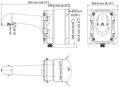 HIKVISION držák pro kameru DS-1604ZJ-corner/ kompatibilní s kamerami 4 inch PTZ