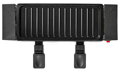 NEDIS gurmánský raclette gril/ obdélníkový/ grilovací deska 23 x 10 cm/ pro 2 osoby/ špachtle/ nepřilnavý povrch/ černý