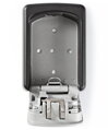 NEDIS trezor na klíče/ kombinace Dial Lock/ 2 klíče/ vnitřní a venkovní/ hliník/ černo-šedý