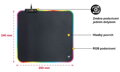 GENIUS podložka pod myš GX-Pad 260S RGB/ 260 x 240 x 3 mm/ RGB podsvícení