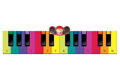 POŠKOZENÝ OBAL - N-GEAR Giant Piano Mat/ Taneční podložka pro děti