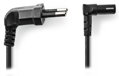 NEDIS napájecí kabel pro adaptéry/ Euro zástrčka - konektor IEC-320-C7/ úhlový-úhlový/ dvoulinka/ černý/ 3m