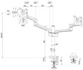 Neomounts DS60-425WH2 /Držák displeje/na stůl/17-27