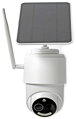 NEDIS IP kamera dobíjecí/ venkovní/ IP65/ Wi-Fi/ 1080p/ PIR senzor/ USB-C/ microSD/ noční vidění/ Android/ iOS/ bílá