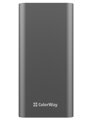 COLORWAY powerbanka/ 20 000mAh/ 2x USB QC3.0/ USB-C Power Delivery 20W/ Lighting/ LED/ Micro-USB/ Šedivá