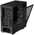 DEEPCOOL skříň CH560 Digital / MidT/ 3x140 a 120mm ARGB fan / USB 3.0 / USB-C/ tvrzené sklo / digitální displej / černá