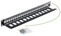 Triton 19' modulární patch panel 1U pro max. 24ks keystone,otvor 14,8x17,5mm RAL7035