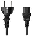 NEDIS napájecí kabel 230V/ přípojný 10A/ konektor IEC-320-C13/ přímá zástrčka Schuko/ černý/ 2m
