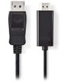 NEDIS kabel DisplayPort - HDMI/ zástrčka DisplayPort - zástrčka HDMI/ černý/ bulk/ 3m