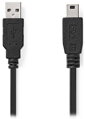 NEDIS kabel USB 2.0/ zástrčka USB-A - zástrčka USB Mini-B/ černý/ 1m
