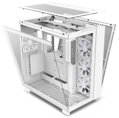 POŠKOZENÝ OBAL - NZXT skříň H9 Elite dvoukomorová ATX / 3xRGB 120 mm / 1x 120mm fan / prosklená / RGB&fan controler / bílá