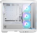 MSI skříň MAG PANO M100R PZ White/ bez zdroje/ levé a přední sklo/ 4x 120 mm A-RGB fan/ 1x USB-C/ 1x USB3.2/ bílá