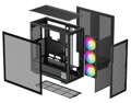 DEEPCOOL skříň MORPHEUS / dvoukomorová / modulární / ATX+ / 3x140mm ARGB fans / 4xUSB / USB-C / digit. displej / černá
