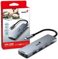 GENIUS hub UH-500/ USB-C/ HDMI/ 2x USB3.0/ USB-C/ 100W PD/ šedý