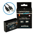 PATONA baterie pro foto Canon LP-E10 1020mAh Li-Ion Platinum USB-C nabíjení