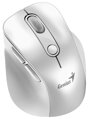 GENIUS Ergo 9000S Pro Pearl White/ duální Bluetooth + 2,4GHz/ 2400 dpi/ bezdrátová/ 6tlačítková/ tichá/ bílá