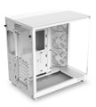 POŠKOZENÝ OBAL - NZXT skříň H6 Flow RGB dvoukomorová / MidT / 3x120mm RGB fan / 2xUSB 3.2 / USB-C / prosklená / bílá