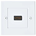 NEDIS nástěnný Box HDMI/ 1x HDMI zásuvka/ 4K@60Hz/ 18 Gbps/ pozlacené/ box/ černo-bílý