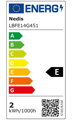 NEDIS LED žárovka E14/ G45/ 2 W/ 220 V/ 250 lm/ 2700 K/ teplá bílá/ retro styl/ čirá