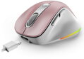 GENIUS Ergo 9000S Pro Pink/ duální Bluetooth + 2,4GHz/ 2400 dpi/ bezdrátová/ 6tlačítková/ tichá/ růžová