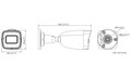 HiLook IP kamera IPC-B180HA-LU/ Bullet/ 8Mpix/ 2.8mm/ Smart Hybrid Light/ Motion detection 2.0/ H.265+/ IP67/ LED 30m